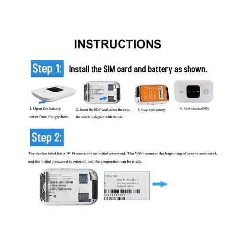 4g Wireless Wifi Router Mifi 150mbps Wifi Modem Car Mobile Wifi Wireless Hotspot Support 10 Utilisateurs W