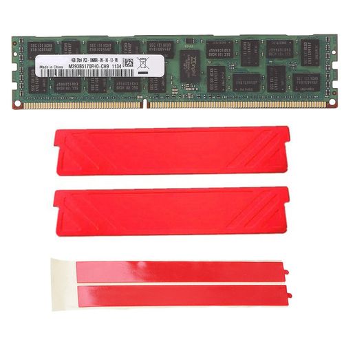 4gb Ddr3 1333mhz Recc Ram Mmoire + gilet de refroidissement Pc3l-10600r 240pin 2rx4 1.5v Reg Ecc Memory Ram pour X
