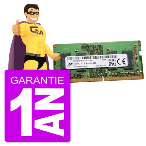 4Go RAM DDR4 PC4-21300S Micron MTA4ATF51264HZ-2G6E1 SODIMM PC Portable