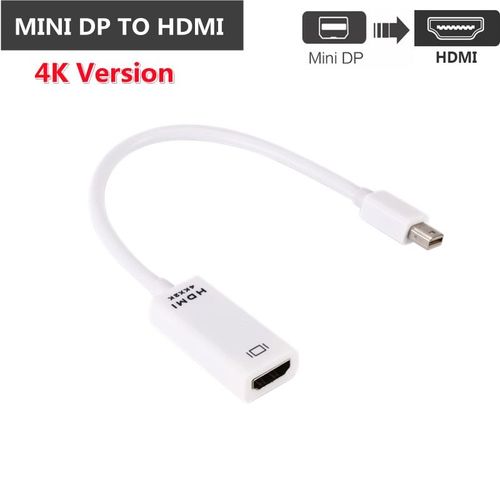 4K MINI DP TO HDMI - Adaptateur Mini DP DisplayPort vers HDMI, 3 en 1, VGA, DVI, cble convertisseur pour MacBook Pro Air Mini DisplayPort