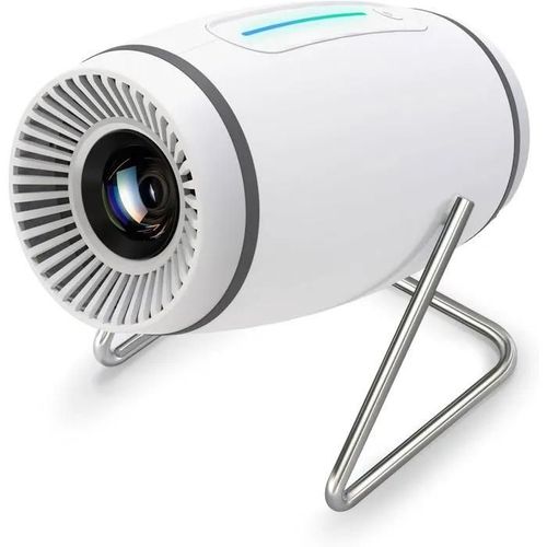4K Mini Portable Projector WiFi 6 BT 5.4, Video Projector with Auto Keystone, 130 Inch, 180 Rotation, Compatible with HDMITV Stick
