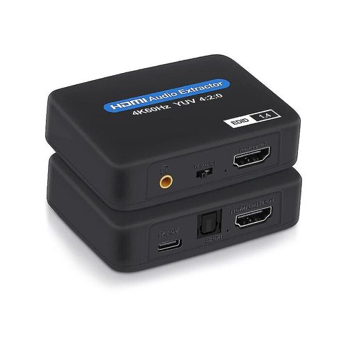 4k X 2k Hdmi Vers Hdmi Optique Toslink Spdif + 3.5mm Extracteur Stro Rpartiteur Audio Kit-hao
