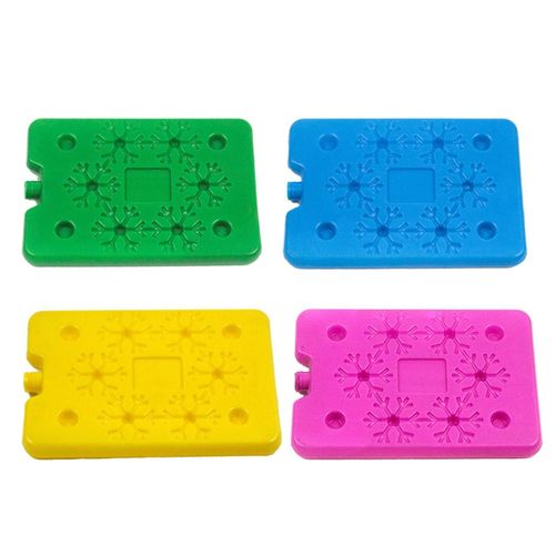 4Pcs 200ml Snowflake Pattern Ice Packs Food Grade BPA-Free Ice Packs Reusable Long Lasting Ice Cube Mold