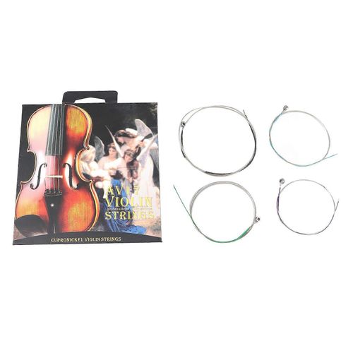 4pcs Corde De Violon Fil DAcier G D A E Clear Full Voice Professional Violin String Set Pour Le Remplacement