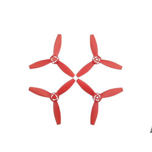 4pcs Hlices En Plastique Props Rotor Compatible Pour Parrot Bebop 2 Power Fpv Drone Quadcopter, Rouge