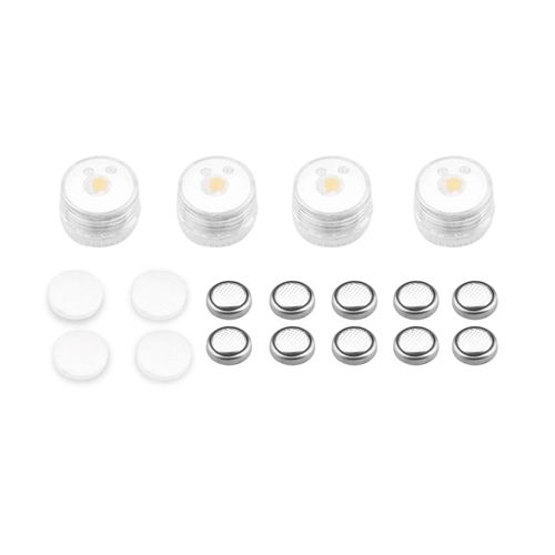 4pcs Mini Lumineux Nuit Volant Signal Flash Lumire Pour Dji Mavic Drone Accessory_Red Bleu