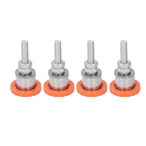 4pcs Patin Nivellement Pieds Patins En Caoutchouc Antidrapants Tige Filete Muet Absorption Des Chocs Niveleur Pieds Tapis Pour Machine De Coupe