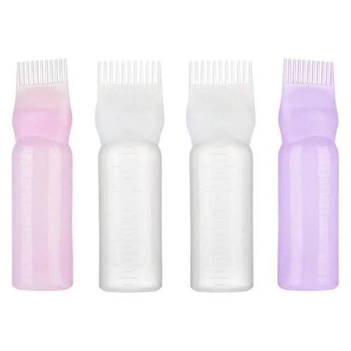 4pcs Root Comb Applicator Bottle, Flacon Applicateur De Teinture Pour Cheveux, Peigne  Racines Pour Cheveux, Flacon Applicateur De