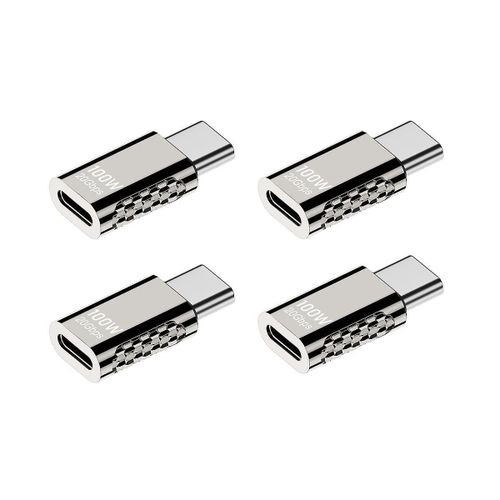 4pcs Type-c Adaptateur multifonction Type-c Femelle  Type-c Adaptateur mle 20gbps Charge rapide Audio V