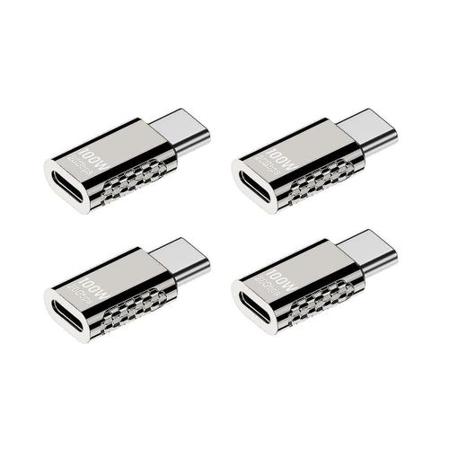 4pcs Type-c Adaptateur multifonction Type-c Femelle  Type-c Adaptateur mle 20gbps Charge rapide Audio V