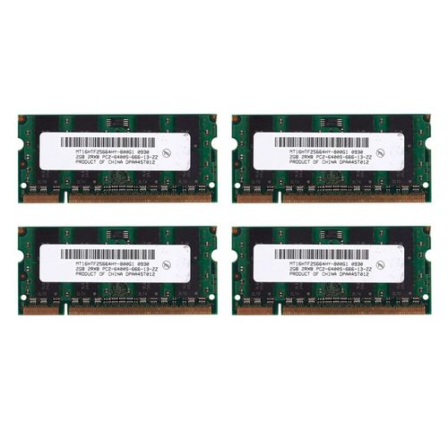 4X 2 GO DDR2 PC2-6400 800MHz 200Pin 1.8V Ordinateur Portable Mmoire SO-DIMM Cahier RAM