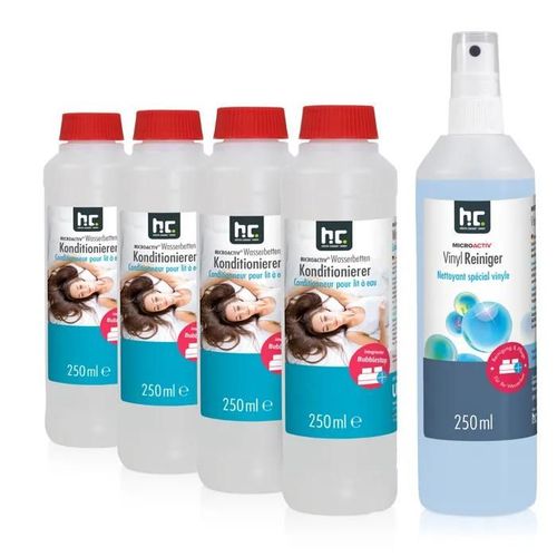 4x 250 Ml + 250 Ml Set Conditionneur + Nettoyant Vinyle Microactiv En Bouteille De 250 Ml