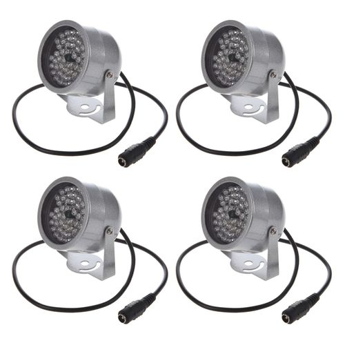 4x 48 Led Illuminateur Ir Vision Nocturne Infrarouge Securite Lampe Pour Cctv Camera