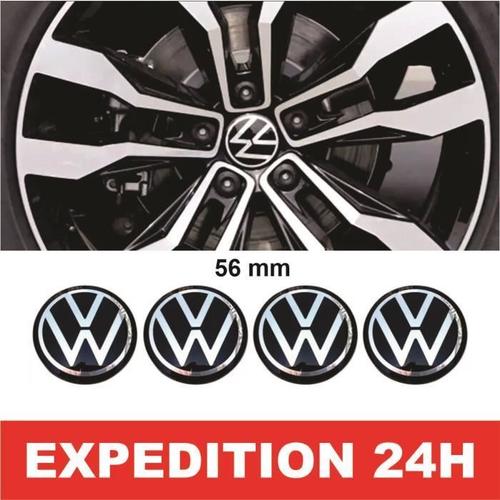 4x 56mm Vw Logo Jante Cache Moyeu Centre De Roue Piqres Emblme Pour Volkswagen #6n0 601 171