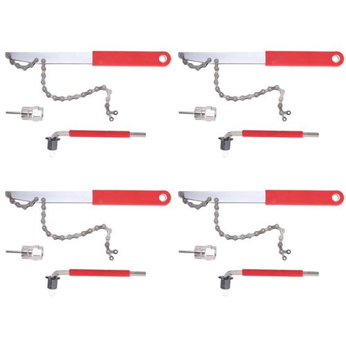 4x Outil De Suppression De Cassette De Velo Avec Fouet A Chaine Et Cle Auxiliaire Outils De Retrait De Pignon