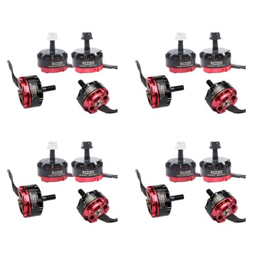 4x Rc Rs2205 2205 2300kv Cw Ccw Moteur Brushless Pour 2-6s 20a/30a/40a Esc Fpv Qav250 X210 Racing Drone Multicopter