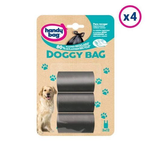 4x36 Sacs Poubelle Doggy Bag Handy-Bag - 80% De Plastique Recycl