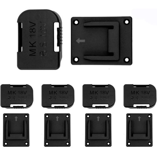 5/10 pices,support de stockage de batterie,tui de support de batterie et support de station d'accueil pour appareils de fixation Makita Bosch 18V - Type 10pcs black