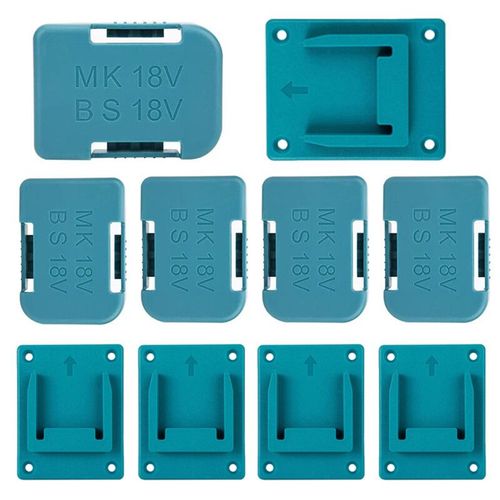 5/10 pices,support de stockage de batterie,tui de support de batterie et support de station d'accueil pour appareils de fixation Makita Bosch 18V - Type 10pcs blue
