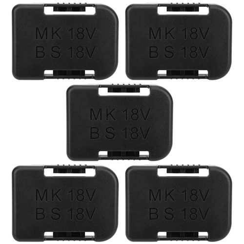 5/10 pices,support de stockage de batterie,tui de support de batterie et support de station d'accueil pour appareils de fixation Makita Bosch 18V - Type 5pcs black #B