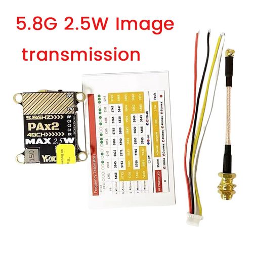 5.8g 2.5w Fpv Vtx 40ch 2500mw For Rc Fixed Wing Fpv Long Rang Racing Drone Durable