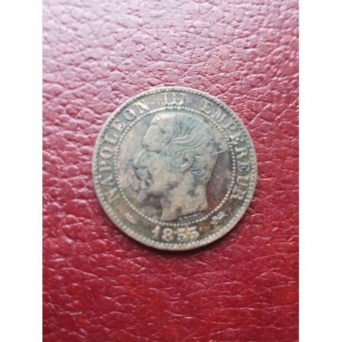 5 Centimes Napolon Iii 1855 D Tte De Chien En Ttb (Non Nettoy)