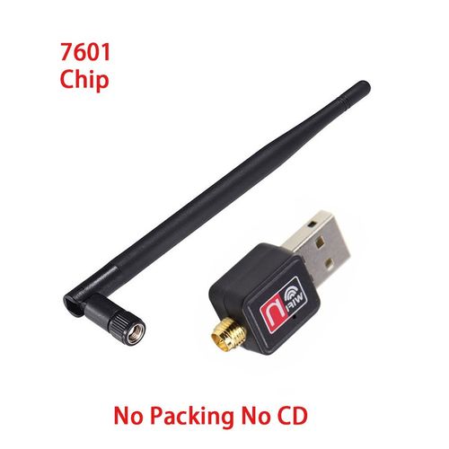 5 dB pas d'emballage 7601 - Mini Rcepteur 2.4g Sans Fil  Dongle Usb Pour Pc, Adaptateur Wifi De 150 Mbps, Carte Rseau Pour Rseau Ethernet 802.11 B,n,g
