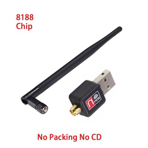 5 dB pas d'emballage 8188 - Mini Rcepteur 2.4g Sans Fil  Dongle Usb Pour Pc, Adaptateur Wifi De 150 Mbps, Carte Rseau Pour Rseau Ethernet 802.11 B,n,g