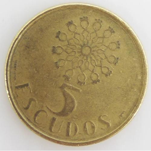 5 Escudos Cuivre-Nickel Ttb 1987 Portugal - Pice De Monnaie