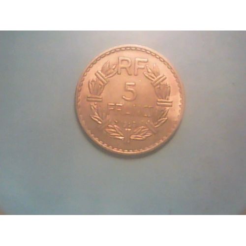 5 Francs Lavrillier 1940