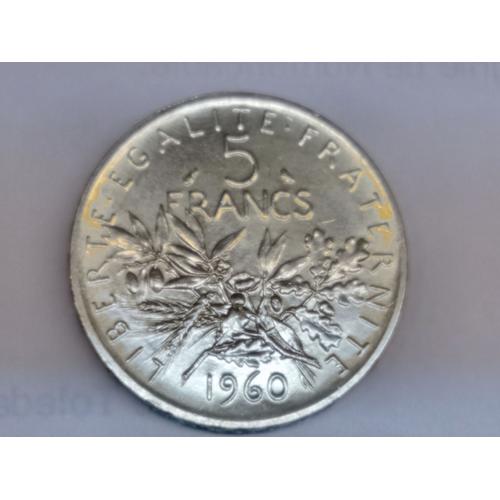 5 Francs Semeuse Argent 1960