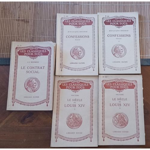 5 Livres De La Collection 