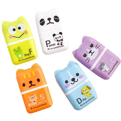 5 pcs Creative Roller Gomme Coloré Gomme Facile À Enlever Gomme En Caoutchouc Papeterie