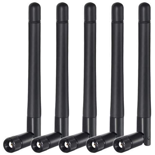 5 Pices 2.4G/5G Double Bande WiFi RP-SMA Antenne, Antenne WiFi Bi-Bande pour Carte WiFi/Routeur Rseau sans Fil/Booster WiFi/PCI/Camra IP/Antenne Camra WiFi.[V1283]