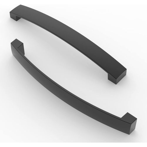5 Pices Poigne De Meuble, Pas De Trou De 160 Mm, Poigne De Cuisine Cabinet Arch Pull, Pour Porte D'armoire De Cuisine, Tiroir De Commode De Chambre,Noir Mat[Jia5285073]