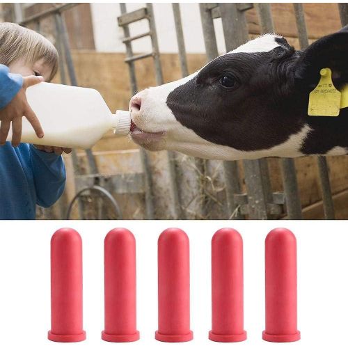 5 Picesttine Bouteille De Lait Pour Veau Sucette De Biberon De Veau Ttine En Caoutchouc De Remplacement Pour Bouteille De Btail D'allaitement De V