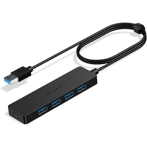 5 Ports Usb 3.0 Ultra Fin Data Hub Avec Cble tendu De 2Ft, Port D'Alimentation Pour Macbook, Mac Pro/Mini, Imac, Surface Pro, Xps, Pc Portable, Cls Usb, Disque Dur Mobile, Et Pl[POU6263204]