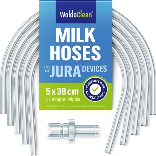 5 Tuyaux  Lait Et 1 Raccord Pour Machines  Caf Automatiques-Compatible Avec Les Machines  Caf Automatiques Jura Impressa Giga Ena