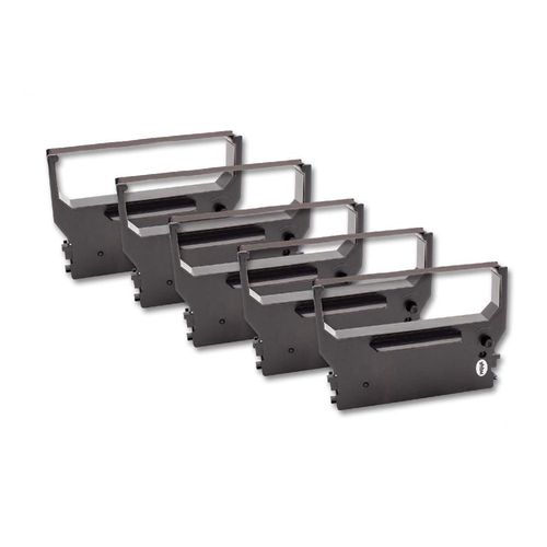 5 X Bande D'encrage En Nylon Vhbw Pour Imprimante Matricielle Star Micronics Sp 317, Sp 320, Sp 320 Series, Sp 321, Sp 322, Sp 323, Sp 340 Series