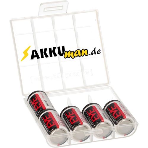 5 X Pile Eve Lithium 3,6 V Er14250 1/2 Aa Er 14250 + Bote
