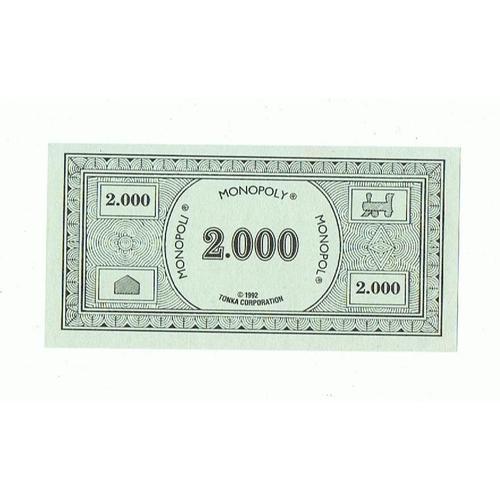 50 Billets De 2000 Francs Monopoly
