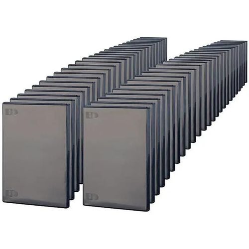 50 botiers d'archivage noirs CD/DVD