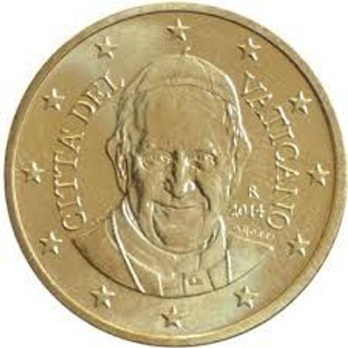 50 Centimes D'euros Vatican 2014