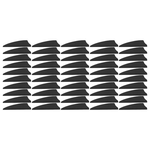 50 Pcs Plume Fletching Lger Bouclier Flche Fletches Diy Flche Plumes Fletches Pour Extrieur Tir  LArc Noir