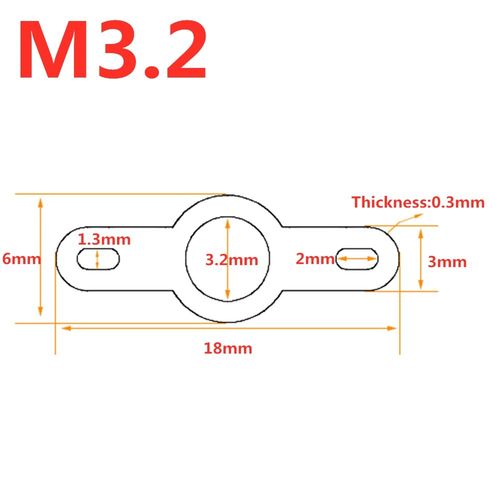 50 Pices/100 Pices Cuivre Plaqu Argent Double Tte Borne  Souder M2.2-M4.2 Circulaire Rondelle  Souder Feuille  Souder Ldp - Type [M3.2]-50pcs