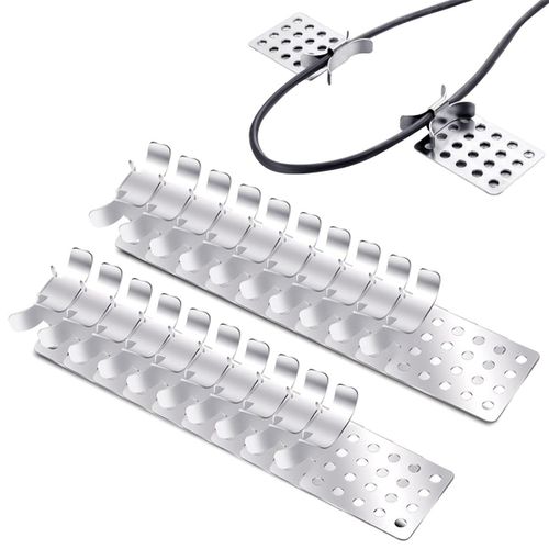 50 Pices Clips De Cble De Dgivrage De Toit Clip De Toit De Cble Thermique Clips De Toit En Aluminium Clips De Cble De Dgivrage Et Facile Pour L'extrieur
