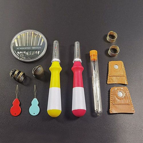 50 Pices Set De Couture D  Coudre Protge-Doigts Assorties Aiguilles  Coudre  La Main Couture Ripper Fil Enfile-Aiguille Sac De Rangeme Bony2046