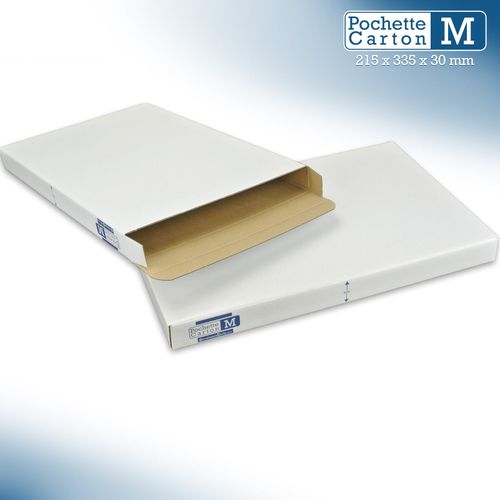 500 Botes - Pochette Carton M - Hauteur 3cm - Format 215x335 Mm