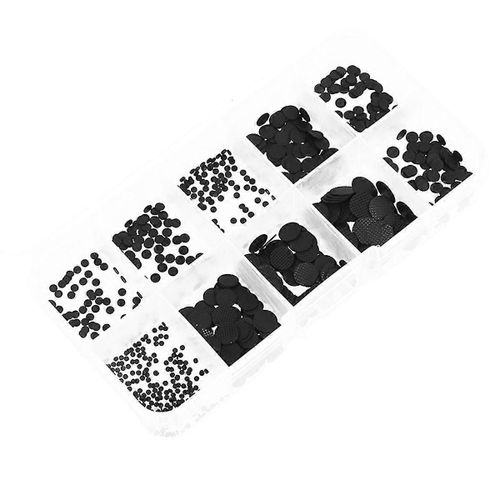 500 pcs/bote 1.5-8mm diffrentes tailles Tampons en caoutchouc conducteurs Kit de rparation de clavier pour le caoutchouc conducteur de tlcommande IR