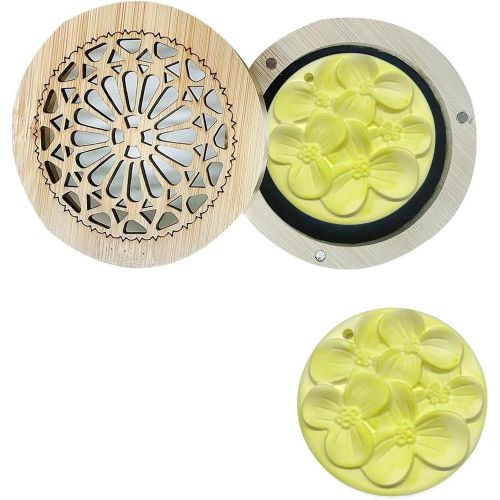 Diffuseur D'huile Essentielle en plâtre Diffuseur parfum maison Diffuseur de parfum Diffuseur en plâtre Aucune huile ajoutée DIY Salon Chambre Salle de Bains Voiture Diffuseur Jaune Avec Boîte en Bois